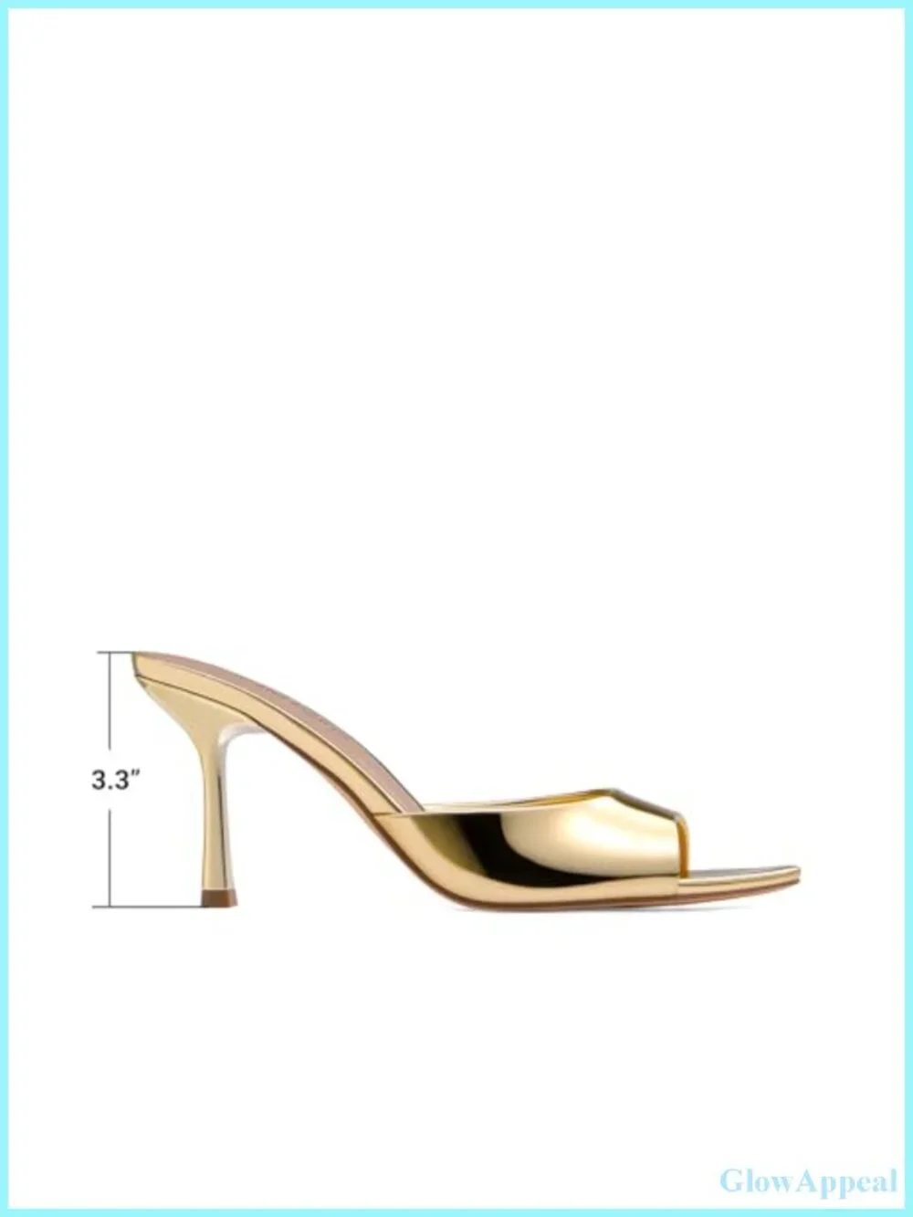 Faux Leather Pointed Toe Kitten Heel Mules Slip On Women's Sandals